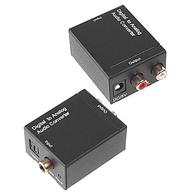 Adaptador Conversor de Áudio Digital em Analógico RCA TV