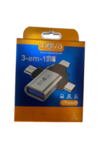 Adaptador OTG Inova 3 em 1 ZJT30085 - Imagem 2
