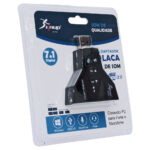 Adaptador placa som USB 7.1 canal virtual HB-T65 Knup - Imagem 2