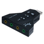 Adaptador placa som USB 7.1 canal virtual HB-T65 Knup