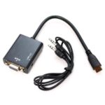 Cabo Conversor HDMI Para VGA com Saída P2 Áudio