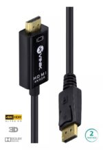 Cabo Displayport 1.3 Para Hdmi 2.0 4k 30hz Uhd 2m Dp x Hdmi H20dp13-2 - Imagem 3