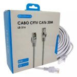 Cabo de Rede Cat6 20 Metros It Blue Le-316 - Ideal para CFTV e Conexão de Internet