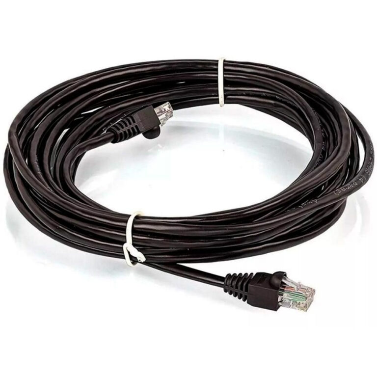 Cabo de Rede UTP (Patch Cord) RJ45 Cat 5e - 10 metros - Preto