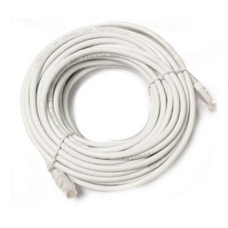 Cabo de rede CAT.6 10 metros PC-ETH6U100WH branco Patch Cord - Plus Cable Cabo de rede CAT.6 10 metros PC-ETH6U100WH branco Patch Cord - Plus Cable