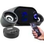 Caixa caixinha de som Bluetooth PC e Notebook recarregável KP-6018BH - Imagem 3