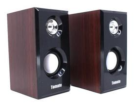 Caixa de som para Pc 6w tomate Mts-8892 -Madeira Caixa de som para Pc 6w tomate Mts-8892 -Madeira