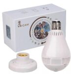 Câmera IP Lâmpada Led 360 VR-C9-C VR Cam Panorâmica Espiã Wifi Infravermelho Visão Noturna - Imagem 2