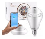 Câmera IP Lâmpada Led 360 VR-C9-C VR Cam Panorâmica Espiã Wifi Infravermelho Visão Noturna - Imagem 4