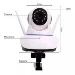 Câmera Ip Dvr Wifi Alarme Gravador Rj45 Visão Noturna Onvif kp-ca127 - Imagem 4