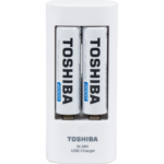 Carregador Pilha Usb 2 Pilhas Aa/Aaa .2.000 Mah Com 2 - Toshiba