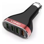 Carregador Veicular V8 4USB LDNIO C70IQ - Carregue Até 4 Dispositivos com Alta Velocidade no Seu Carro - Imagem 2