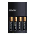 Carregador de Pilha Duracell AA/AAA C/ 4 Pilhas Recarregável - Imagem 2