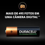 Carregador de Pilha Duracell AA/AAA C/ 4 Pilhas Recarregável - Imagem 4