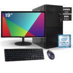 Computador Completo Intel i3 7100 - 8Gb DDR4- SSD 240Gb - Monitor 19