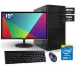 Computador Completo Intel i5 - 16Gb Ram - SSD 480Gb - Monitor 19 Polegadas