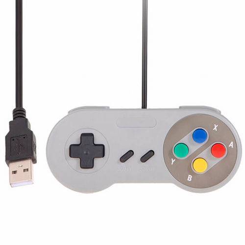 Controle Usb Modelo Super Nintendo Super Control lh-558 Controle Usb Modelo Super Nintendo Super Control lh-558