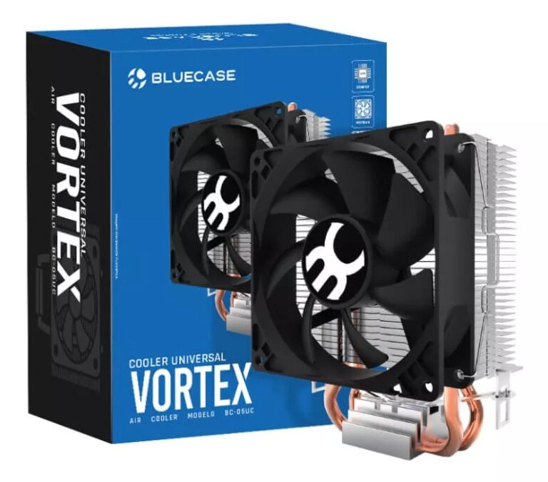 Cooler Universal Vortex Intel e AMD Alumínio e Cobre (BC-05UC) - Dissipação Eficiente para Processadores TDP 95W
