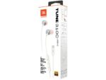 Fone de Ouvido JBL Tune 310C Intra-auricular - Branco - Som Poderoso e Conforto Ideal