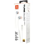 Fone de Ouvido JBL Tune 310C Intra-auricular - Branco - Som Poderoso e Conforto Ideal