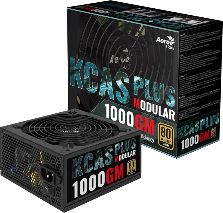 Fonte Gamer ATX KCAS 1000GM PFC Ativo 80 Plus Gold Aerocool