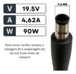 Fonte para Notebook Dell - Alta Durabilidade e Confiabilidade - Imagem 2