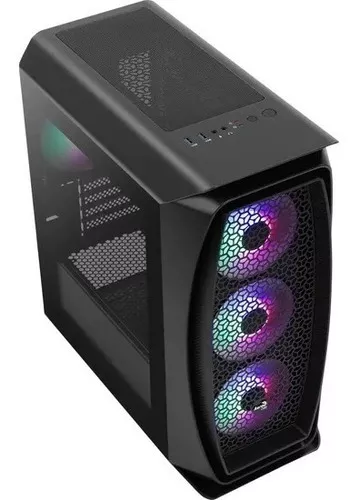 Gabinete Gamer Aerocool Aero One Preto Lateral Vidro