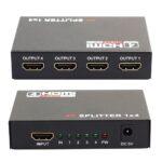 Hub Divisor Splitter Hdmi 1x4 saidas Ativo 1080p 4k 3d Cftv Dvr Full