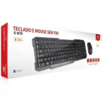 Kit Teclado e Mouse sem Fio K-W10BK C3Tech - Imagem 3