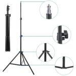 Kit Tripé 210cm Mtg-2020B + Ring Light 26cm 15w Mlg-064 Tomate - Imagem 2