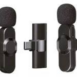 Microfone de Lapela Sem Fio Onistek ONMC813 - Kit com 2 Unidades para Conectores Tipo C