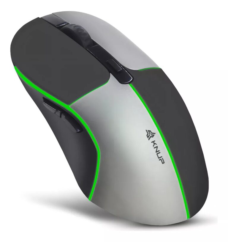 Mouse Gamer Sem Fio KNUP MU018 Bluetooth 2.4GHz 1600 DPI  Alta Precisão e Conforto