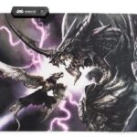 Mouse Pad Gamer Rgb Luz Led Kp-S012 Black Dragon 350X250
