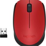 Mouse Sem Fio Usb M170 Logitech Vermelho