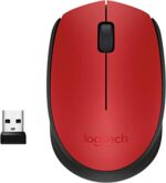 Mouse Sem Fio Usb M170 Logitech Vermelho