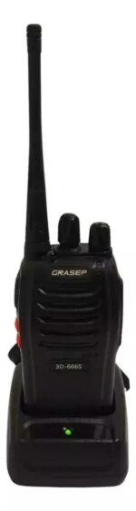 Par Rádio Comunicador Baofeng 16CH UHF 3D 666S Walkie Talkie - Imagem 4