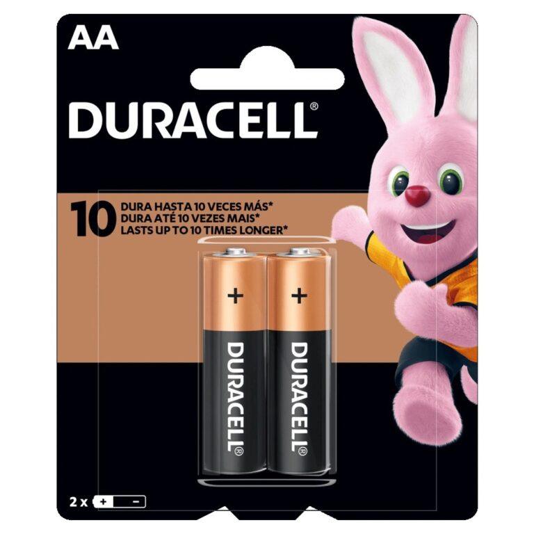 Pilha Alcalina AA Pack com 2 Unidades - Duracell