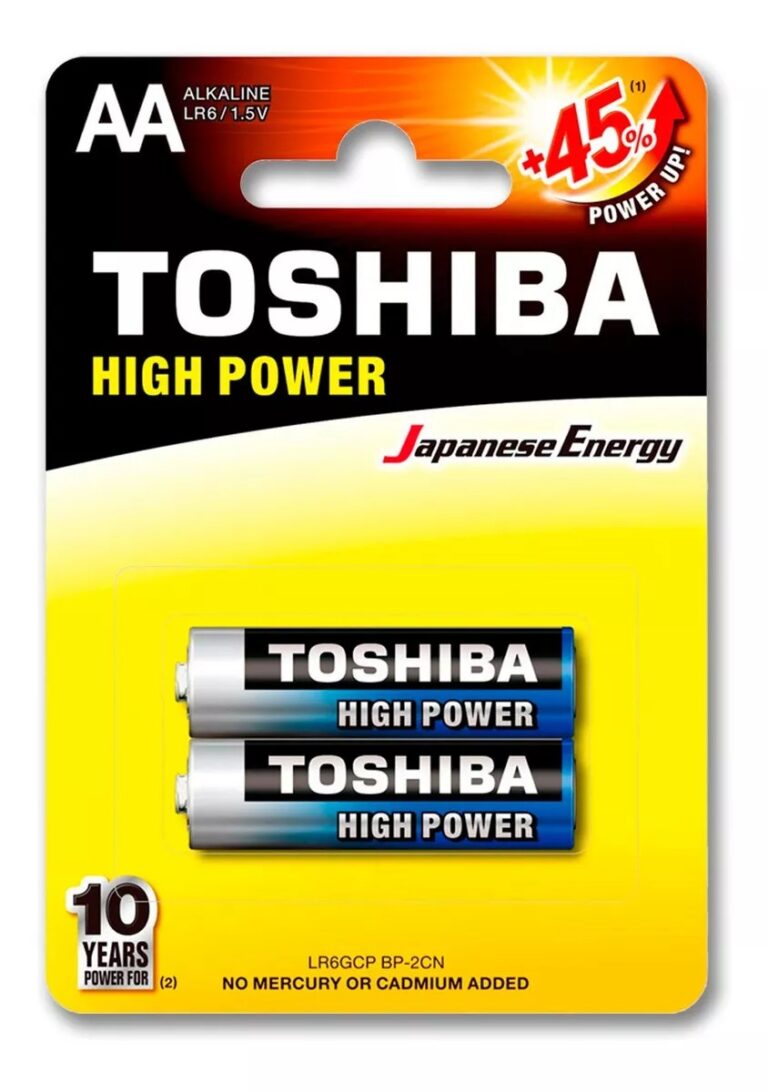 Pilhas Alcalinas Toshiba Aa Pequena Cartela Com 2 Unidades