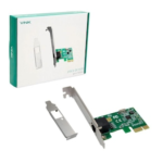 Placa De Rede 10/100/1000 Pci-e Prv1000e Com Suporte Low Profile -Vinik - Imagem 2