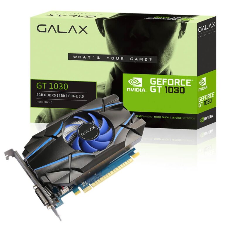 Placa de Vídeo Galax GeForce GT 1030 2GB DVI/HDMI - PCIe 3.0