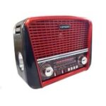 Rádio Portátil Retro Vintage com USB e Lanterna Kapbom KA-8807