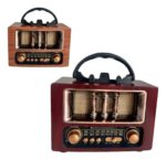 Rádio Vintage Portátil AM/FM com Bluetooth e Bateria Recarregável  110v/220v - Imagem 3