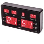 Relógio De Parede Led Digital Temperatura Lelong Le-2115