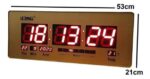 Relógio de Parede Painel Digital 52X20 cm Tamanho Grande - Imagem 3