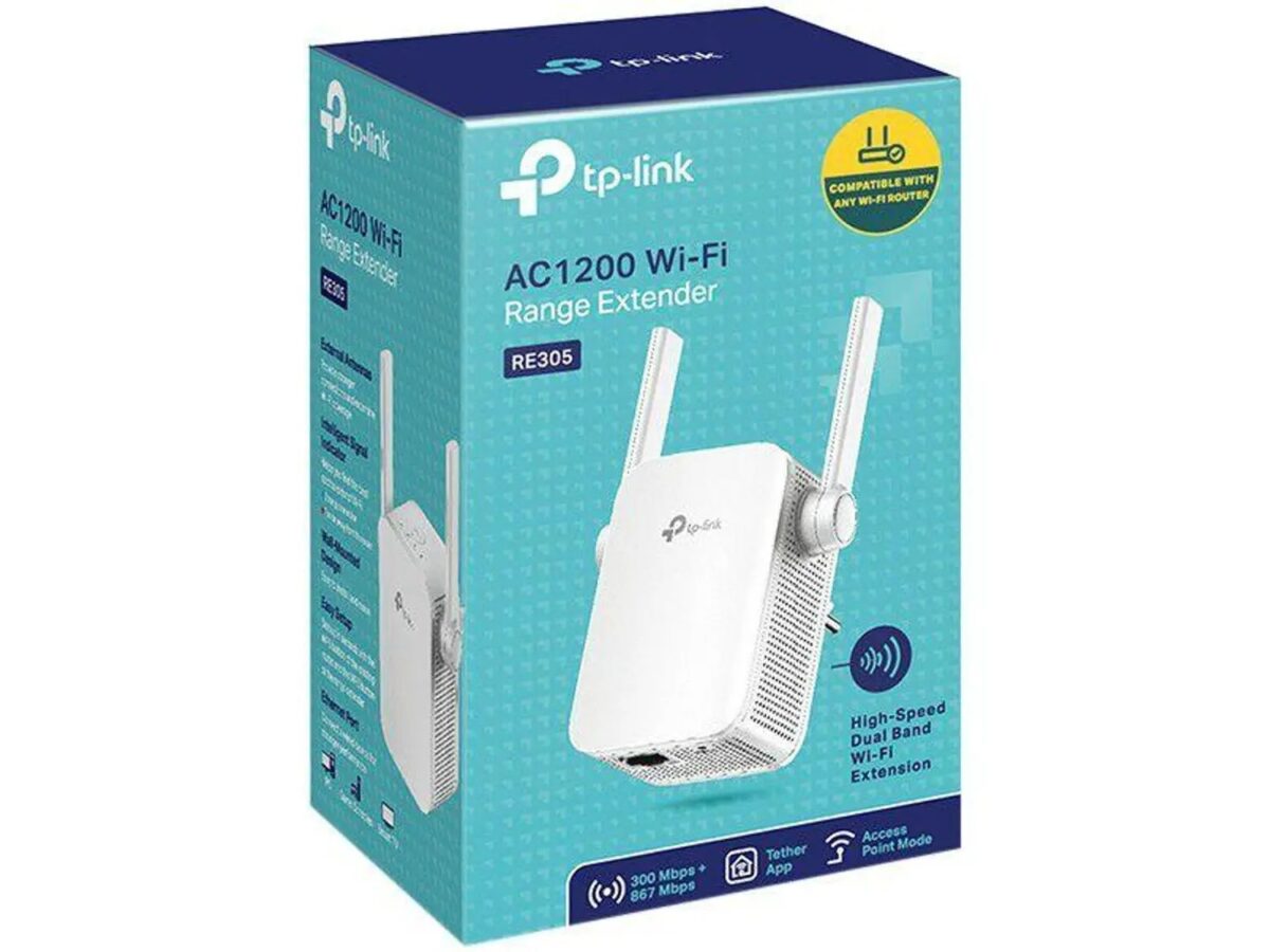 Repetidor Wi-Fi TP-Link RE305  AC1200 Dual Band com 2 Antenas - Imagem 4