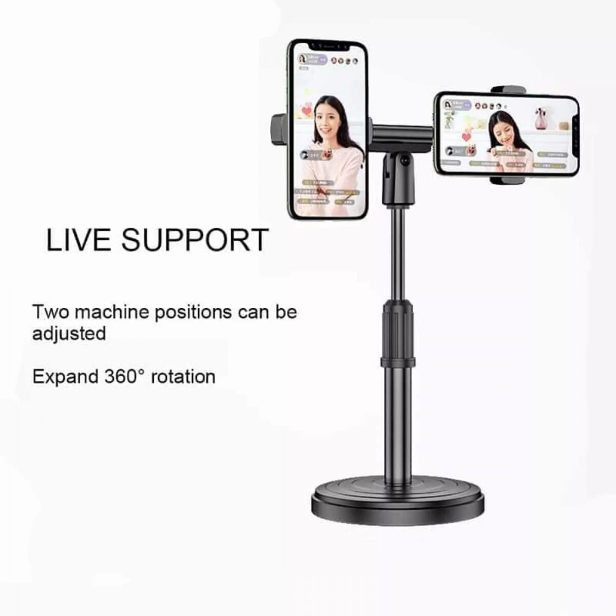 Suporte ajustável  duplo para celular  Mobile Phone Holder WS-811 - Imagem 2