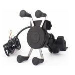 Suporte de Celular Garra com Carregador USB Para Moto