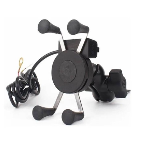 Suporte de Celular Garra com Carregador USB Para Moto Suporte de Celular Garra com Carregador USB Para Moto