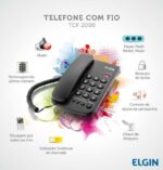 Telefone com Fio TCF-2000 Preto - Elgin - Imagem 2