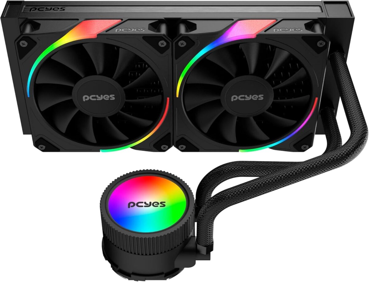 Water Cooler PCYES Sangue Frio 3 ARGB Black Vulcan 240mm - TDP 250W ARGBSF3240BR